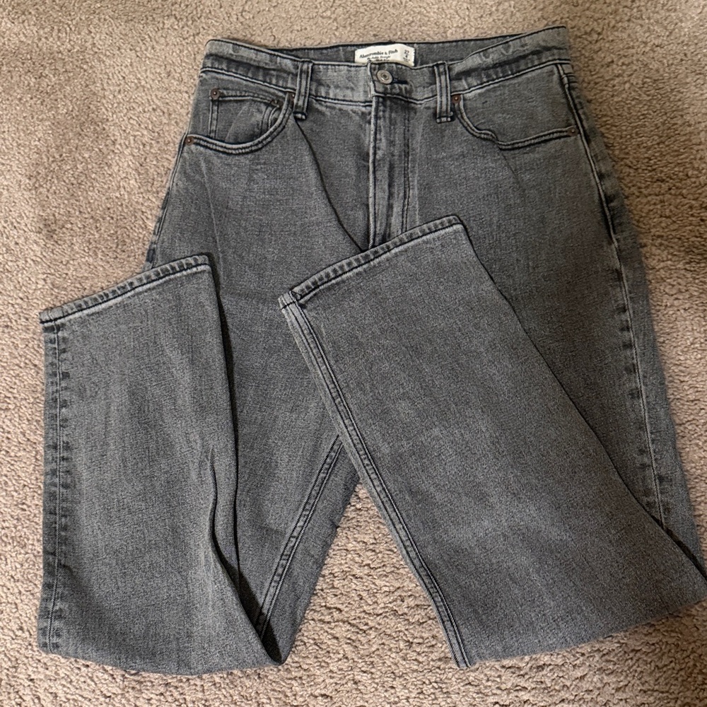 Abercrombie & Fitch Curve Love Gray Women’s Jeans